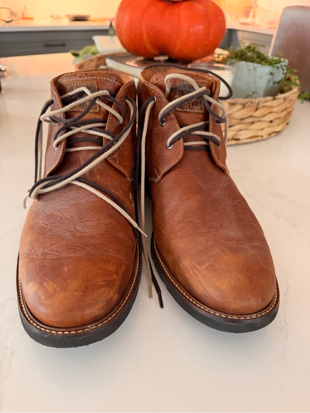 Martin Dingman Men's Tan Leather Chukka Boots